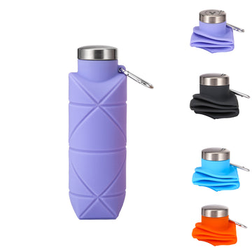 16 Oz Collapsible Silicone Water Bottle