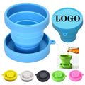 6oz Foldable Silicone Travel Camping Cup with Lid