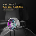 Car Seat Fan with LED Colorful Lights