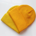 Cuffed Knit Beanie with Patch