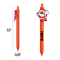 Christmas Cartoon PVC Soft Rubber Ballpoint Pen