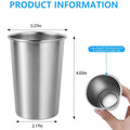 12Oz. Stackable Stainless Steel Cup