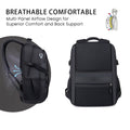 Business Travel Waterproof Laptop Backpack With USB Port