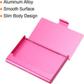 Portable Aluminum Metal Business Card Holder Card Case