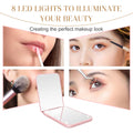 Folding Mirror 1X/2X Magnification LED Compact Nternal