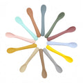 Food Soft Silicone Spoon Baby Learning Food Feeding