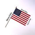 Wooden Flagpole Hand-Waved Flag