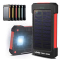 Solar Power Bank With Led Flashlight