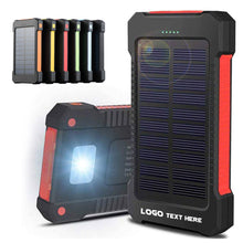 Solar Power Bank With Led Flashlight