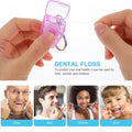 Portable Mini 15M Tooth Shape Dental Floss With Keychain