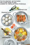 304 Triple Stainless Steel Steamer