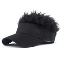 Men's Fun Sun Hat With Wig