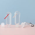 Travel-Sized Transparent Plastic Keychain For Hand Sanitizer