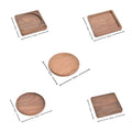 4" Solid Wood Grooved Insulated Coasters