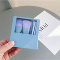 Travel Size Makeup Brushes Set With Case And Mirror