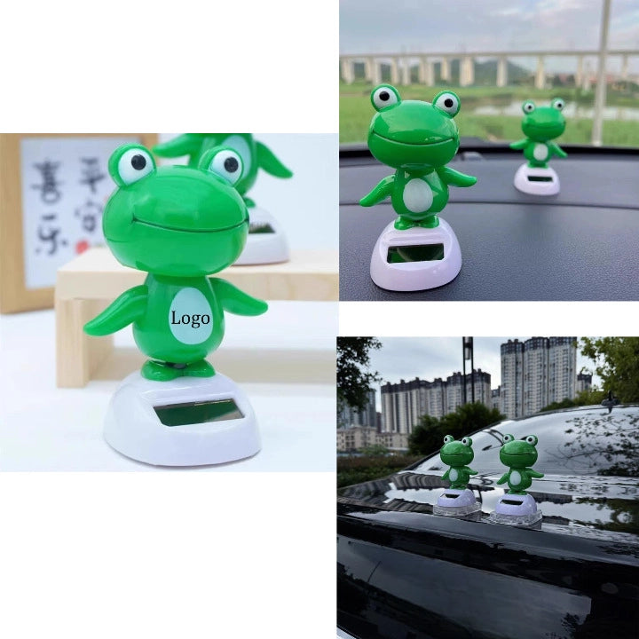 Cute Frog Car Solar Decoration