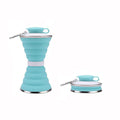 17 Oz Silicone Collapsible Water Bottle Cup With Carabiner