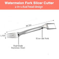 2-in-1 Watermelon Cutter and Fork - Dual-Head Fruit Tool