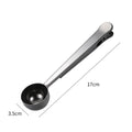 2-In-1 Stainless Steel Coffee Measuring Scoop W/ Bag Clip