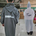 Reusable Raincoat With Drawstring Hood