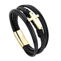 Stainless Steel Bracelet Cross Woven Bracelet