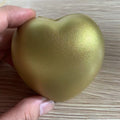 Custom 3" Gold Heart Stress Ball