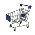 Mini Metal Shopping Cart Supermarket Handcart Basket Toy