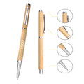 Bamboo Ballpoint Pen With Sleeve