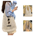 Single Shoulder Solid Color Knitted Bag