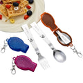 Portable Stainless Steel Foldable Spoon With Plastic Case