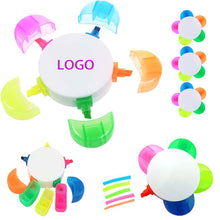 Color 5 In 1 Plastic Petal Highlighter