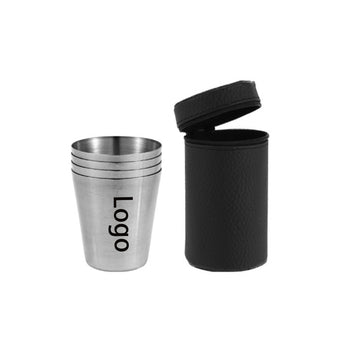 1Oz Stainless Steel Small Wine Glass Set