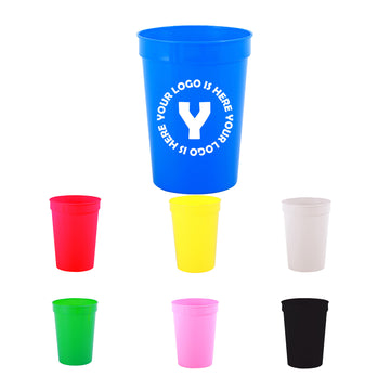 12Oz. Smooth Colored Stadium Souvenir Cup