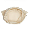 Cotton Linen Drawstring Backpack
