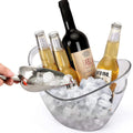 4L Clear Plastic Ice Bucket