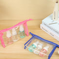 3Pcs Multi-Purpose Waterproof Clear Vinyl Zippered Pouch