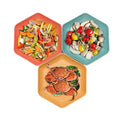 Wheat Straw Hexagonal Home Use Plate