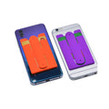 U-Shape Cell Phone Back Stick Silicone Card Holder Stand