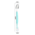 Stainless Steel Baby Dual-Headed Fruit Puree Scraping Spoon