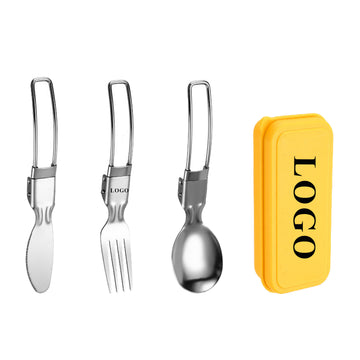 Stainless Steel Folding Picnic Cutlery Set