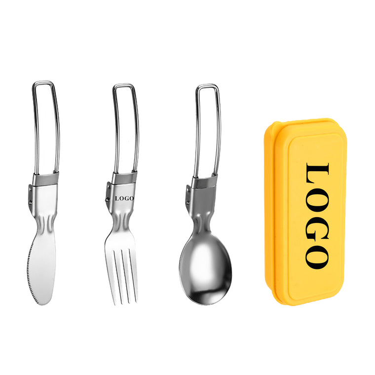 Stainless Steel Folding Picnic Cutlery Set