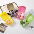 Makeup Foundation Sponges Set 4pcs With Plastic Storage Case