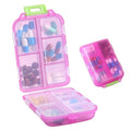 10 Compartments Travel Pill Box