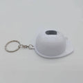 Glowing Hard Hat Bottle Opener Keychain