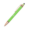 Knurled Push Stylus Ballpoint Pen