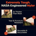 Emergency Thermal Rain Poncho With Hood Portable