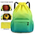 Large Waterproof Sports Gym Drawstring Nylon Backpack Bag