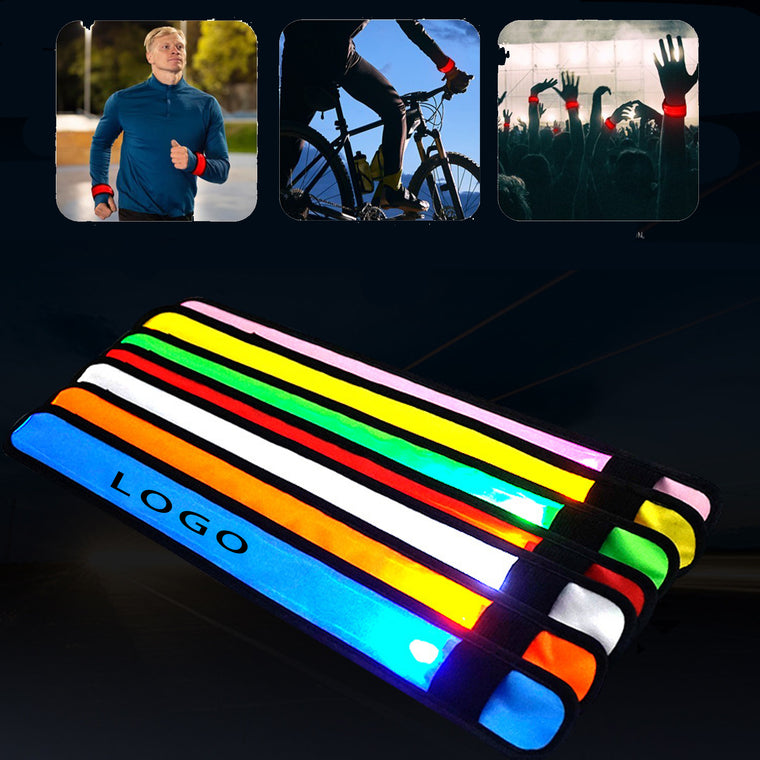 LED Light Up Band Slap Bracelets