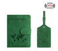 RFID Blocking Passport Holder And Luggage Tag Set