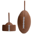 25 Oz Rugby Football Shape Collapsible Silicone Water Bottle